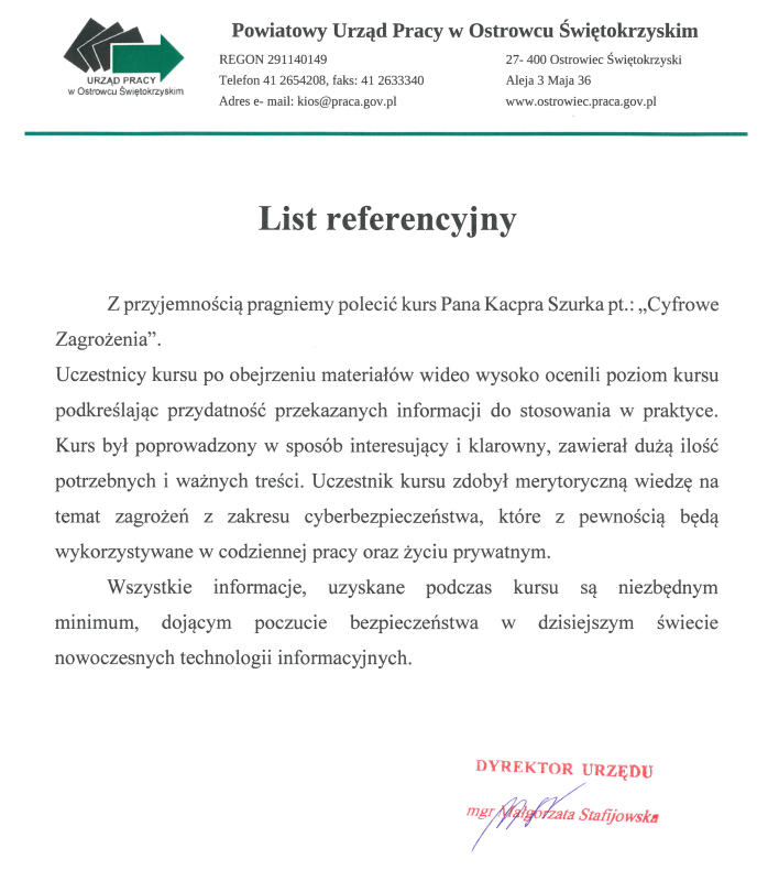 Powiatowy Urząd Pracy w Ostrowcu Świętokrzyskim